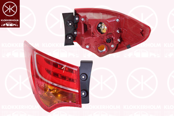 Tail Light Assembly KLOKKERHOLM 31820712