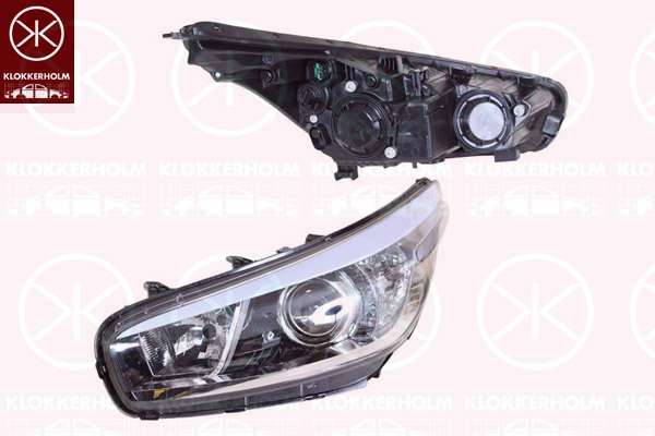 Headlight KLOKKERHOLM 32680132