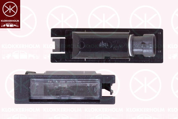 Licence Plate Light KLOKKERHOLM 50230850