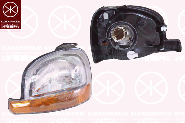 Headlight KLOKKERHOLM 60100121