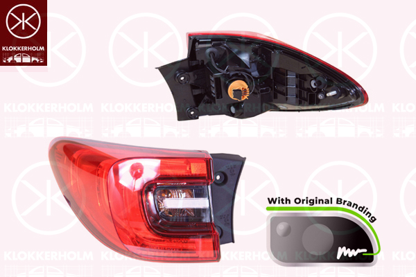 Tail Light Assembly KLOKKERHOLM 60170701A1