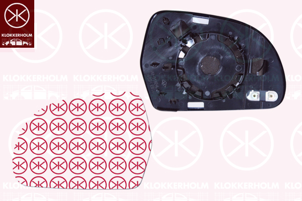 Mirror Glass, exterior mirror KLOKKERHOLM 75211066