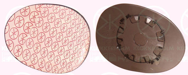 Mirror Glass, exterior mirror KLOKKERHOLM 81011061