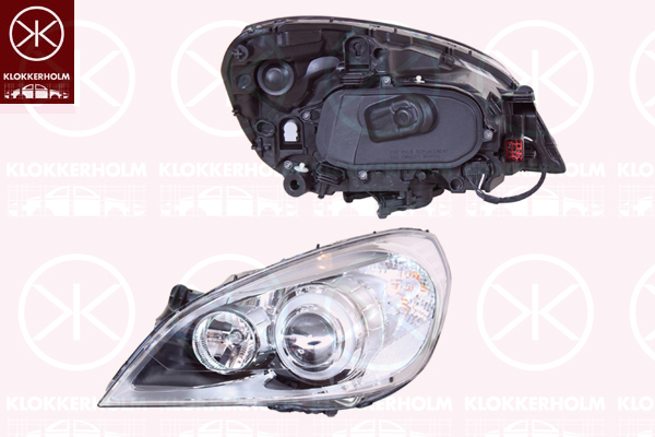 Headlight KLOKKERHOLM 90220187