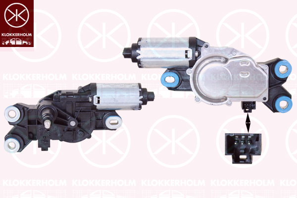 Wiper Motor KLOKKERHOLM 90387170
