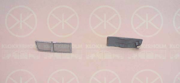 Eyelid, front fog light KLOKKERHOLM 95220494