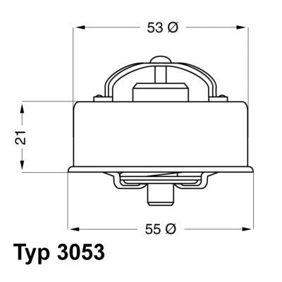 Thermostat, coolant WAHLER 3053.85
