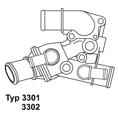Thermostat, coolant WAHLER 3302.80D