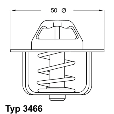 Thermostat, coolant WAHLER 3466.89D