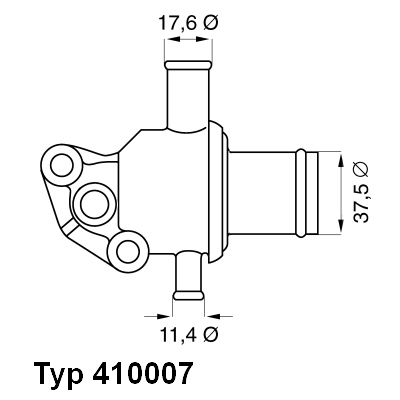 Thermostat, coolant WAHLER 410007.87D