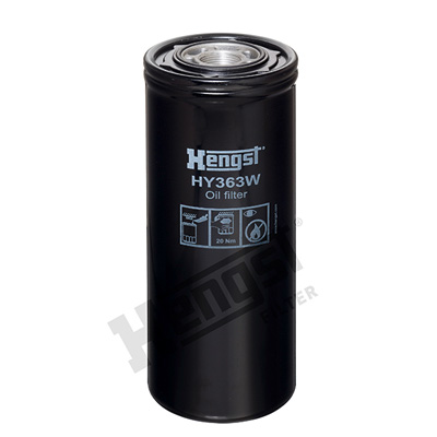 Filter, operating hydraulics HENGST FILTER HY363W