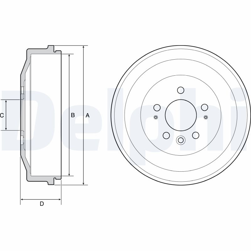 Brake Drum DELPHI BF558