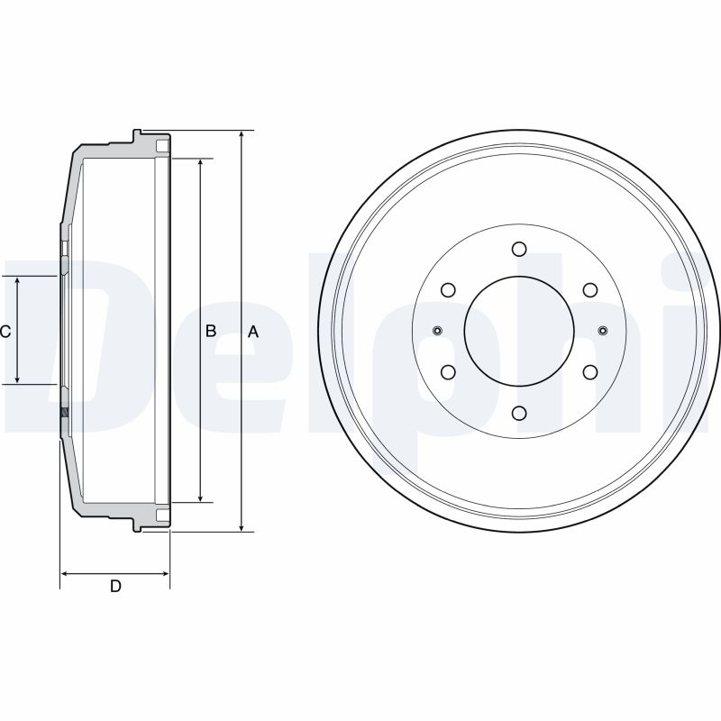 Brake Drum DELPHI BF559