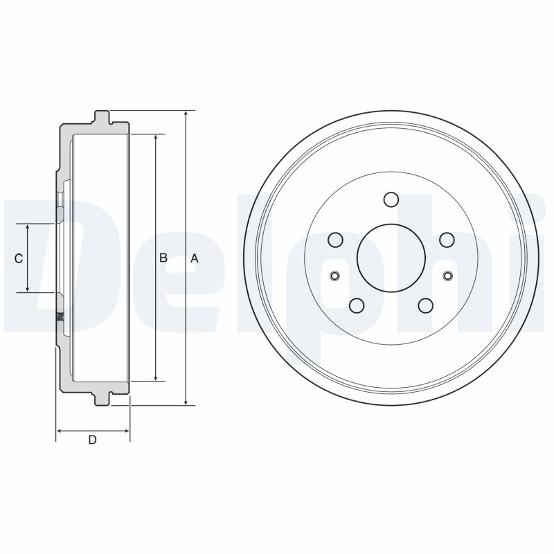 Brake Drum DELPHI BF568