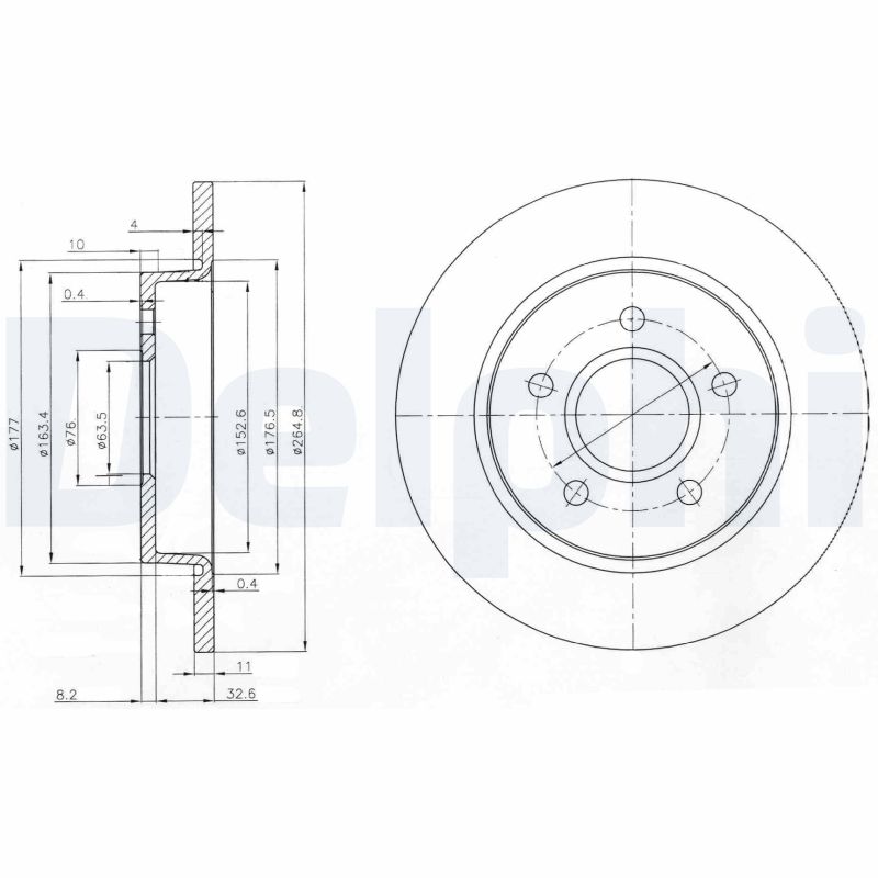 Brake Disc DELPHI BG3896C