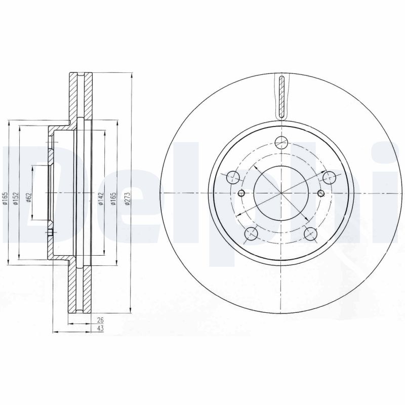 Brake Disc DELPHI BG4234