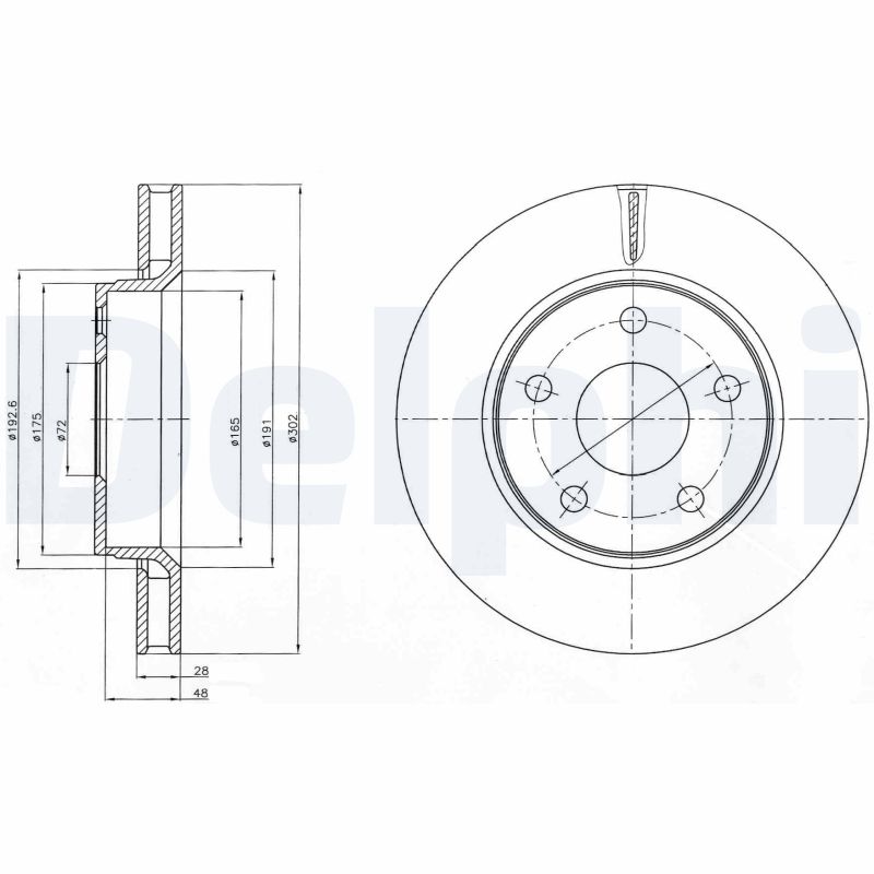 Brake Disc DELPHI BG4259
