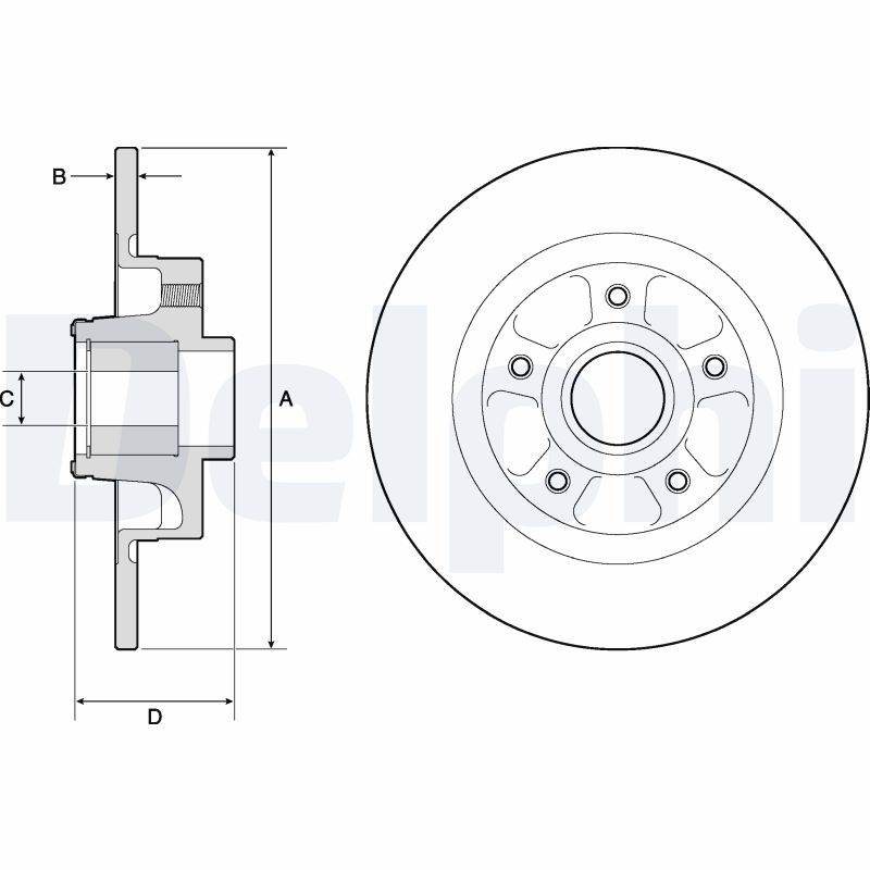 Brake Disc DELPHI BG9132RSC