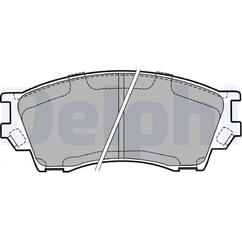 Brake Pad Set, disc brake DELPHI LP1063