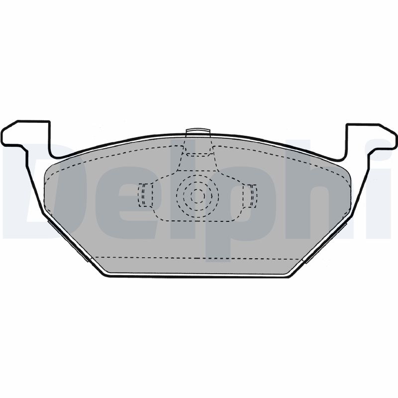 Brake Pad Set, disc brake DELPHI LP1104
