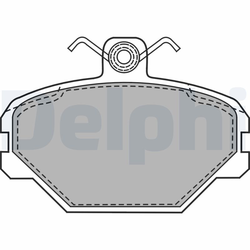 Brake Pad Set, disc brake DELPHI LP1444