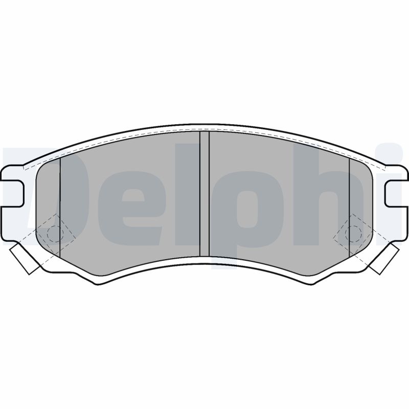 Brake Pad Set, disc brake DELPHI LP1506