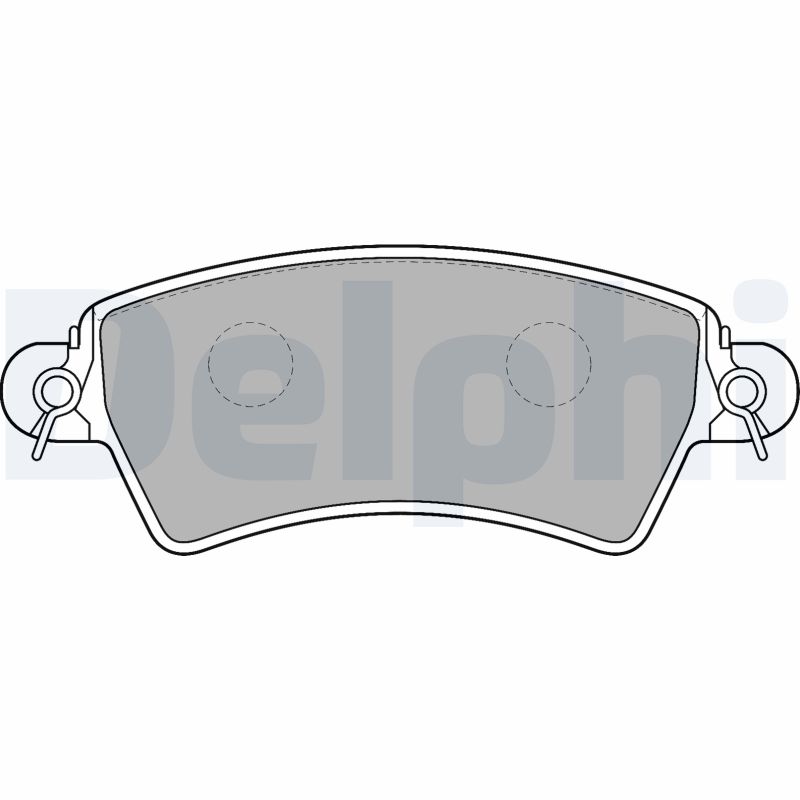 Brake Pad Set, disc brake DELPHI LP1517