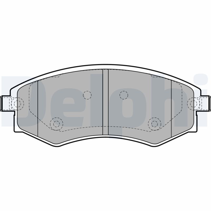 Brake Pad Set, disc brake DELPHI LP1928