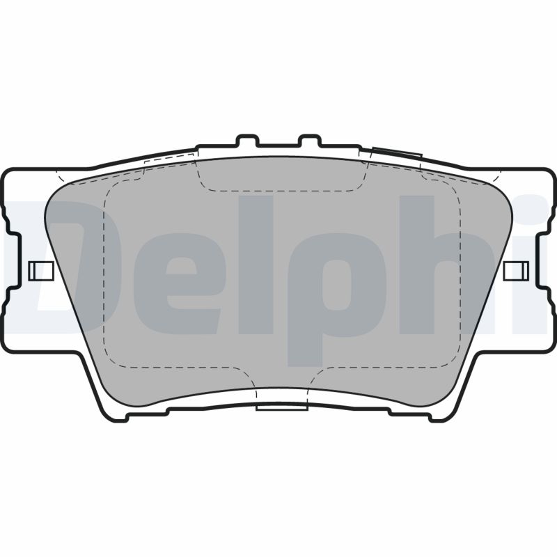 Brake Pad Set, disc brake DELPHI LP2004