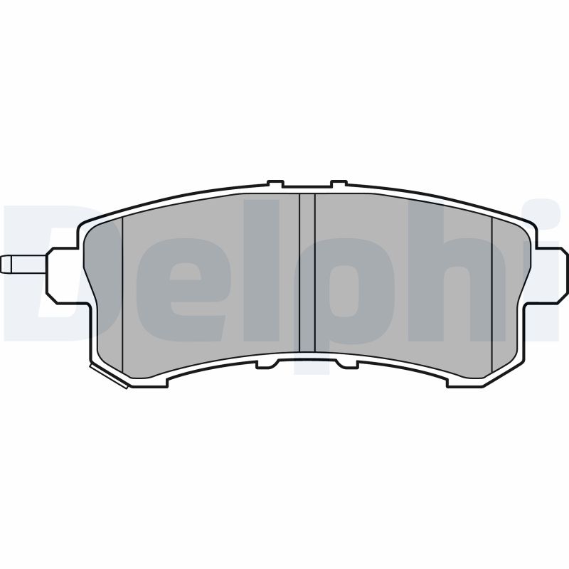 Brake Pad Set, disc brake DELPHI LP2447