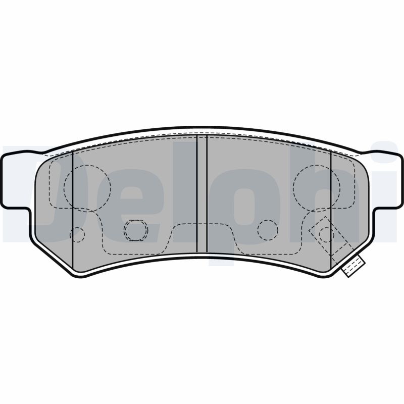 Brake Pad Set, disc brake DELPHI LP3305
