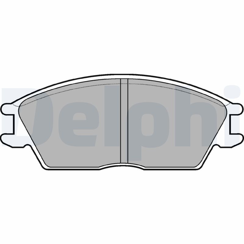 Brake Pad Set, disc brake DELPHI LP593