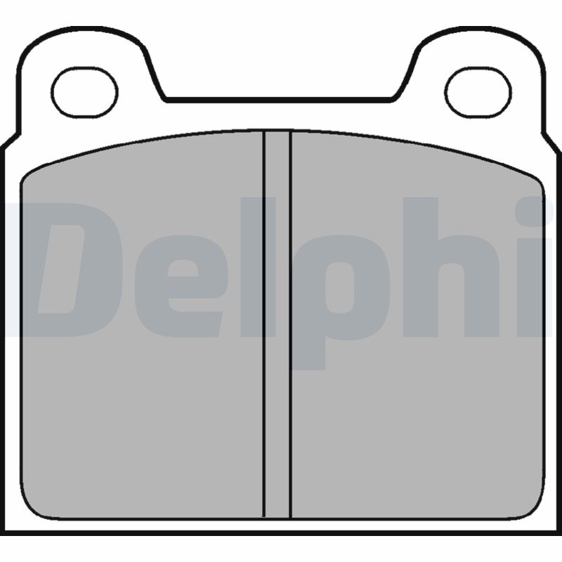 Brake Pad Set, disc brake DELPHI LP61