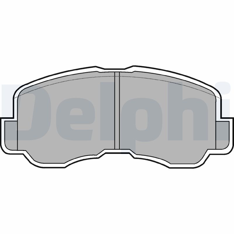 Brake Pad Set, disc brake DELPHI LP640