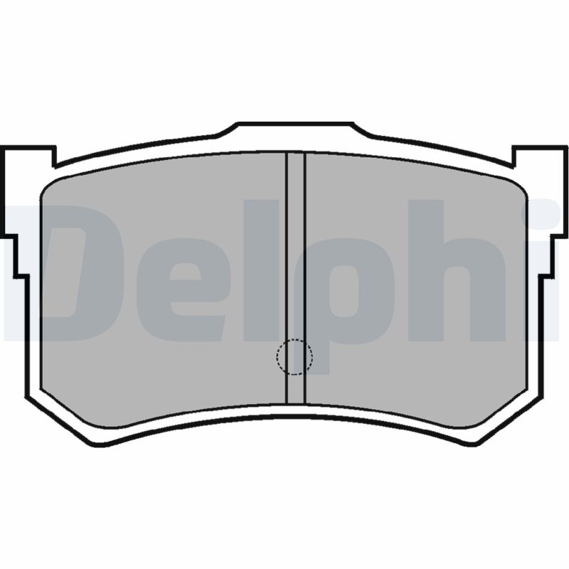 Brake Pad Set, disc brake DELPHI LP678