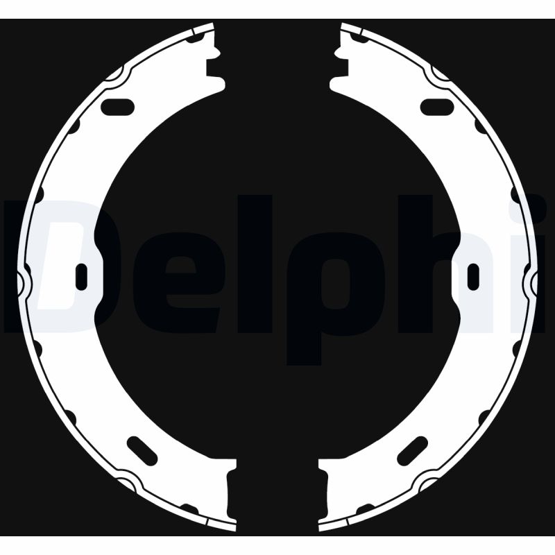 Brake Shoe Set, parking brake DELPHI LS2018