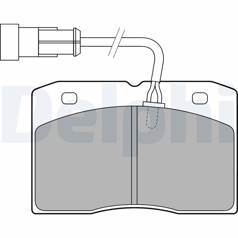 Brake Pad Set, disc brake DELPHI LP1775
