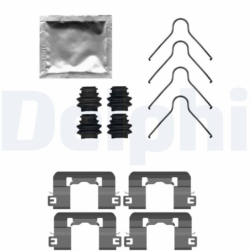 Accessory Kit, disc brake pad DELPHI LX0741