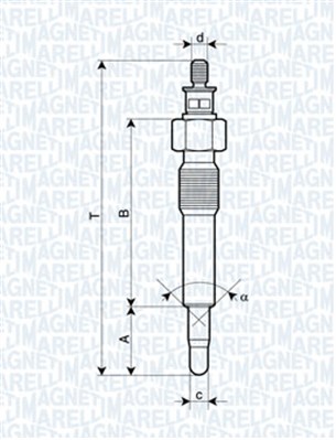 Glow Plug MAGNETI MARELLI 062583202304