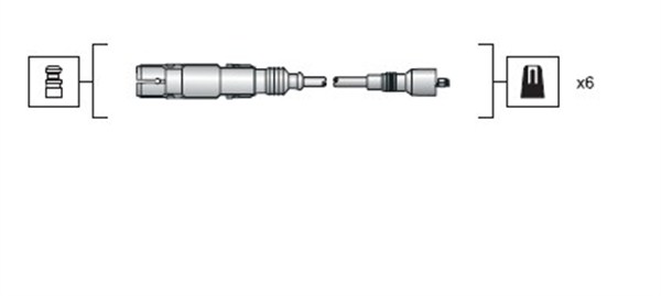 Ignition Cable Kit MAGNETI MARELLI 941318111043