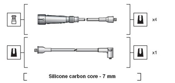 Ignition Cable Kit MAGNETI MARELLI 941318111112