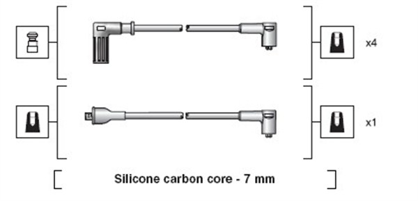 Ignition Cable Kit MAGNETI MARELLI 941318111113