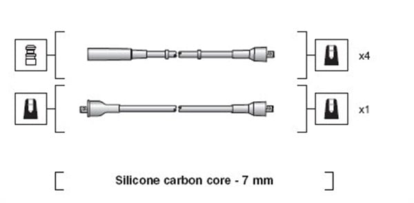 Ignition Cable Kit MAGNETI MARELLI 941318111238