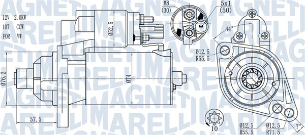 Starter MAGNETI MARELLI 063721397010