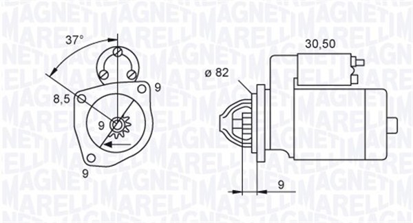 Starter MAGNETI MARELLI 063721045010