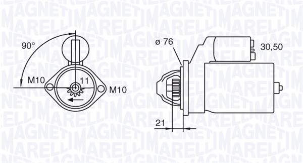Starter MAGNETI MARELLI 063721473010