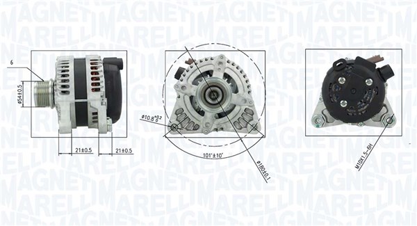 Alternator MAGNETI MARELLI 063736372010