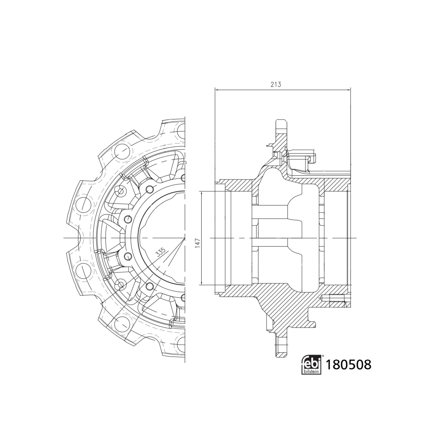Wheel Hub FEBI BILSTEIN 180508