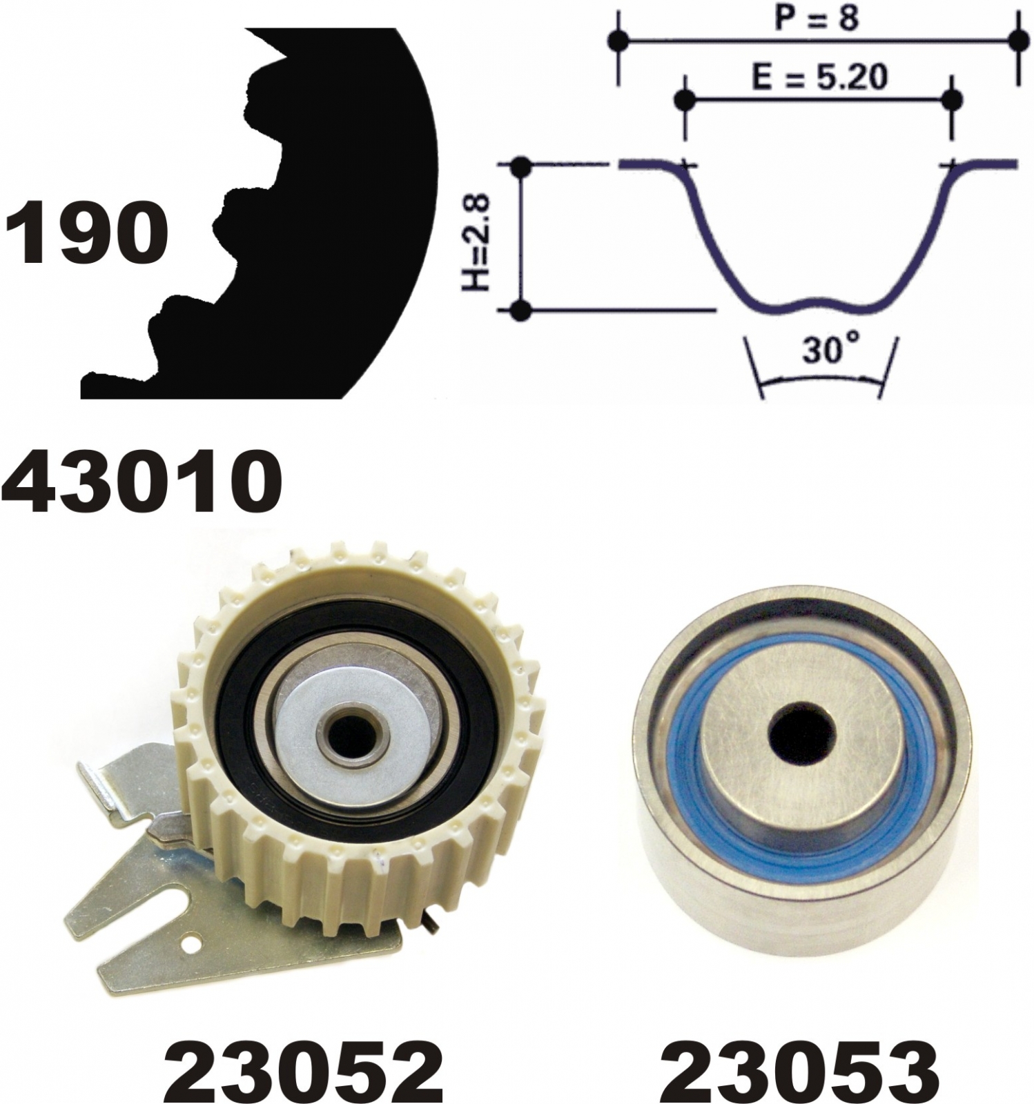 Timing Belt Kit MAPCO 23015