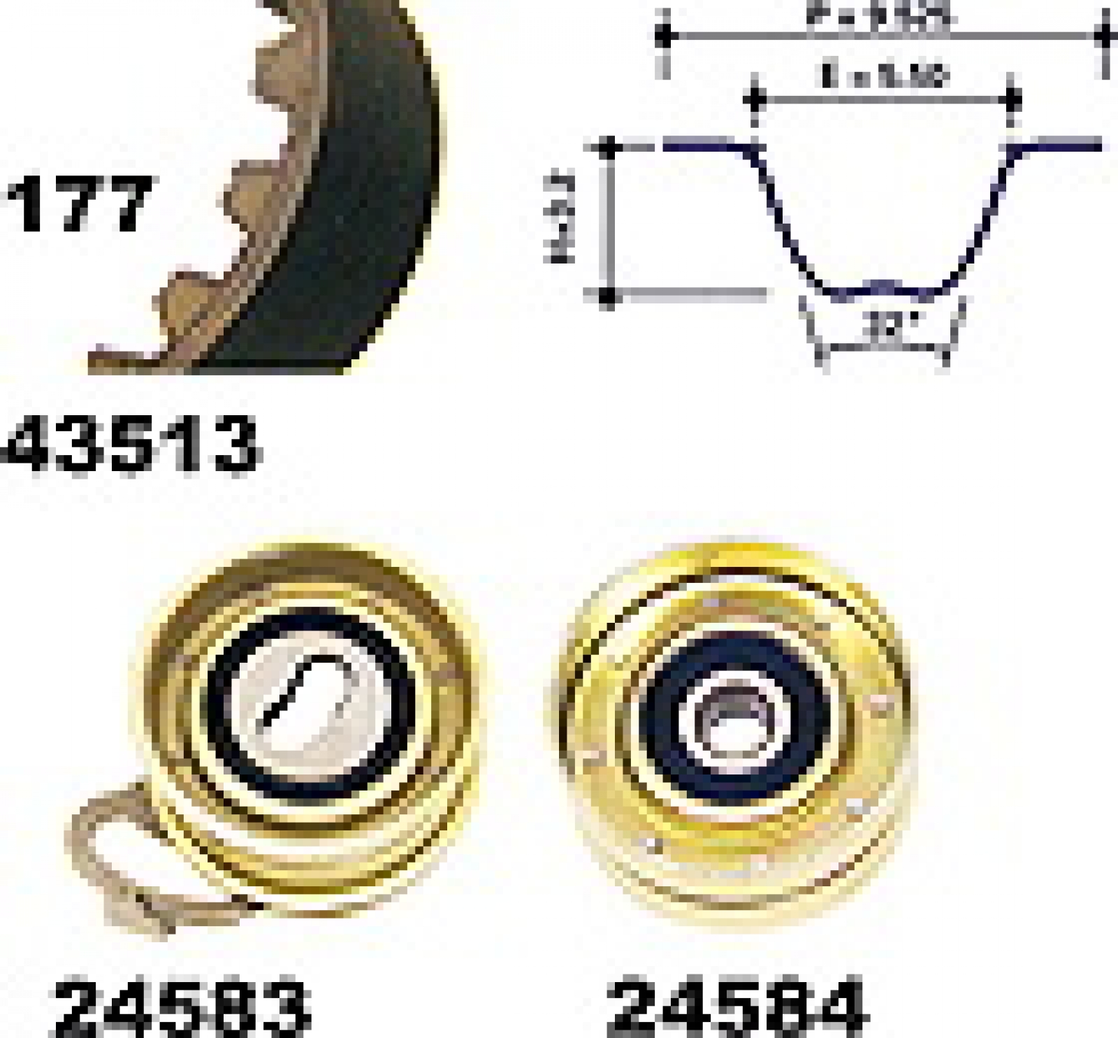 Timing Belt Set MAPCO 23513